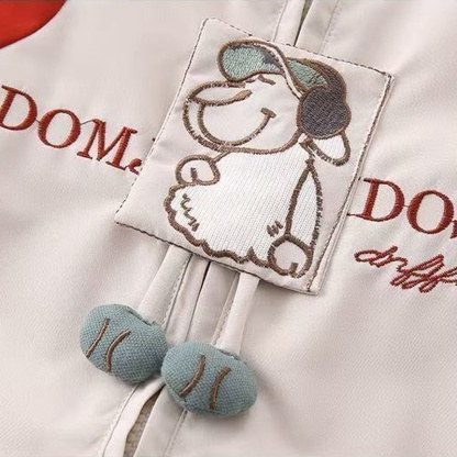 Baby Unisex Snoopy Zip Long Sleeve Romper