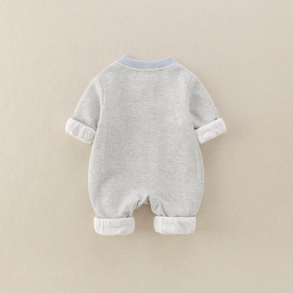 Baby Unisex Double Layer Long Sleeve Romper
