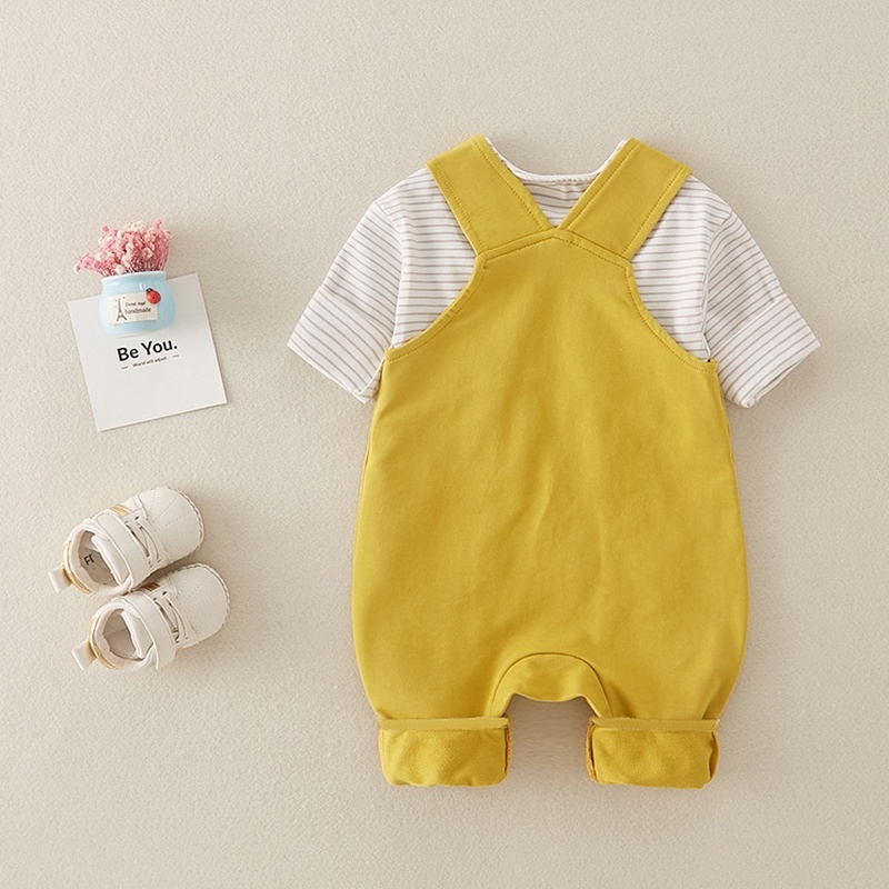 Baby Stripe Suspenders Set