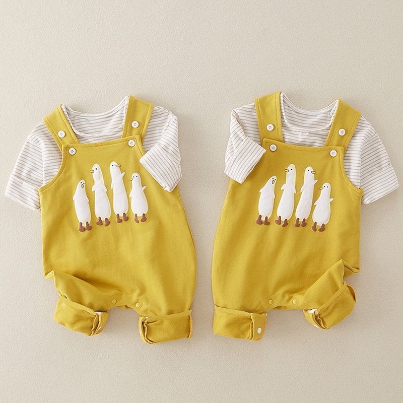 Baby Stripe Suspenders Set