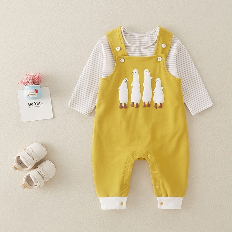 Baby Stripe Suspenders Set - kissminis