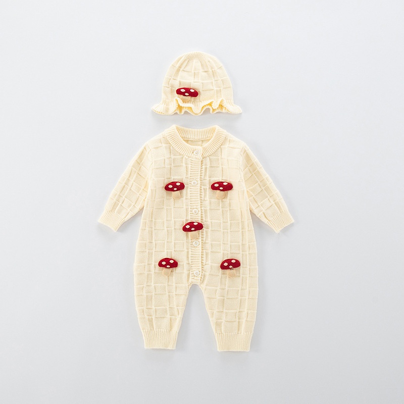 Baby Girl Sweater Long Sleeve Romper Set