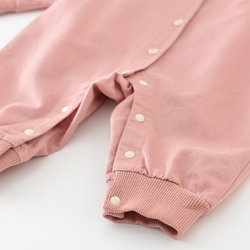 Baby Girl Pink Rabbit Collar Romper