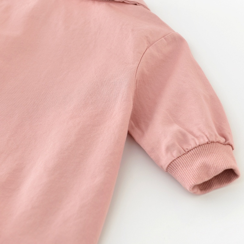 Baby Girl Pink Rabbit Collar Romper
