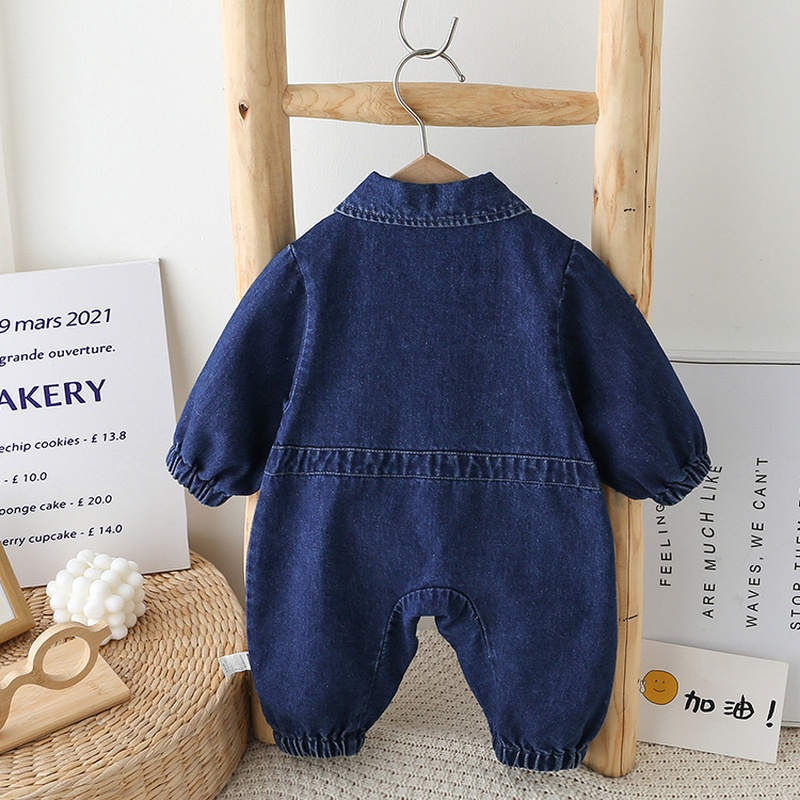 Baby Unisex Korean Style Long Sleeve Romper