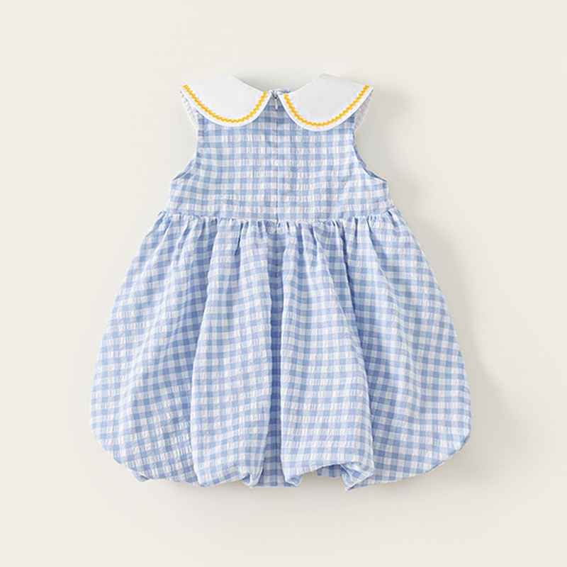 Baby Girl Plaid Sleeveless Dress