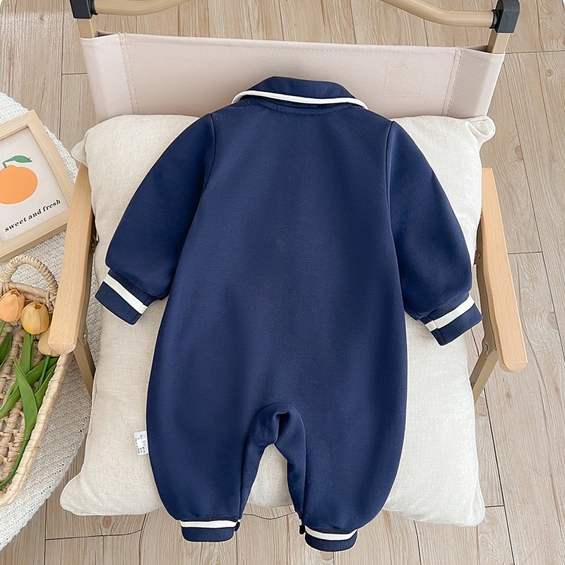 Baby Boy Casual Long Sleeve Romper