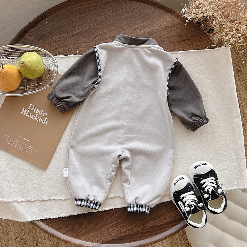 Baby Boy Casual Long Sleeve Romper