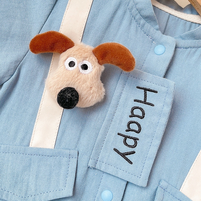 Baby Unisex Cartoon Short Sleeve Romper