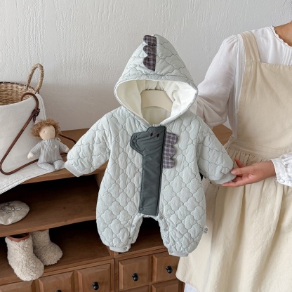 Baby Boy Dinosaur Warm Romper