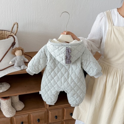 Baby Boy Dinosaur Warm Romper