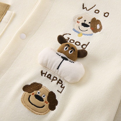 Baby Unisex Korean Style Knitted Long Sleeve Romper