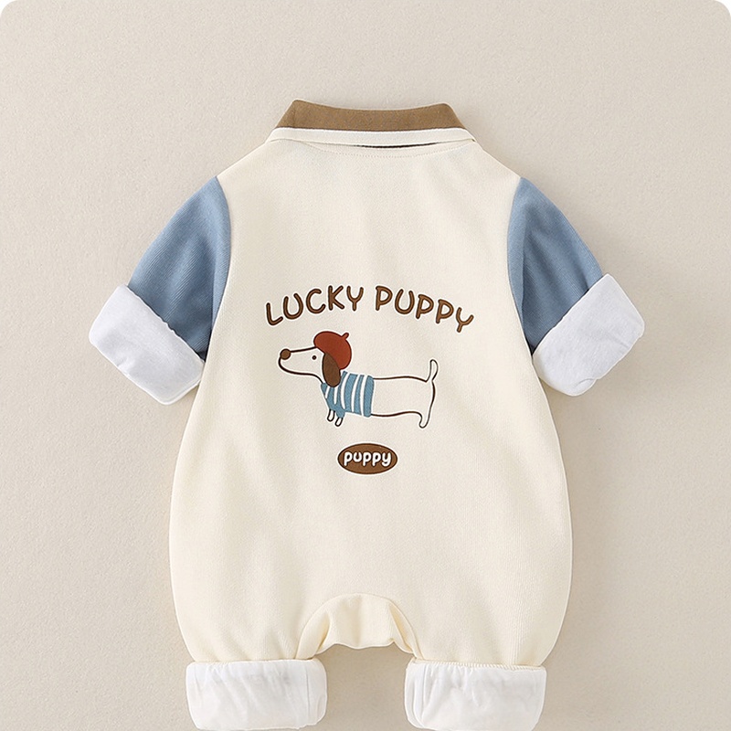 Baby Boy Double Layer Korean Style Long Sleeve Romper