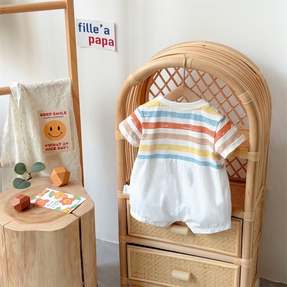 Baby Boy/Girl Tomato Stripe Romper-kissminis