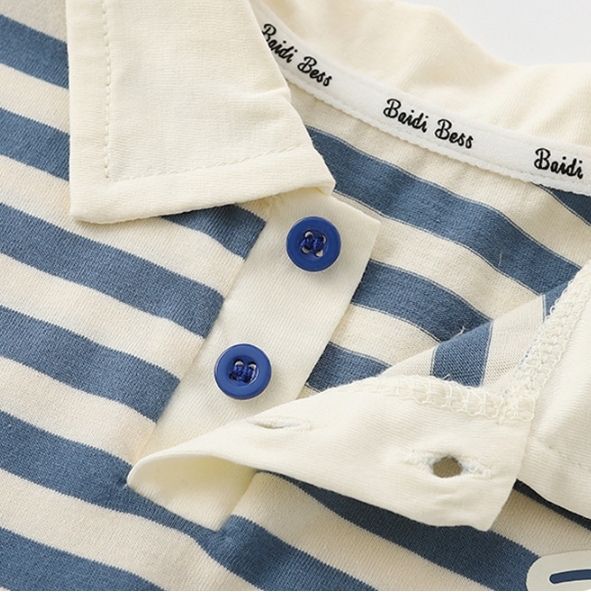 Baby Boy Striped Prints Romper-kissminis