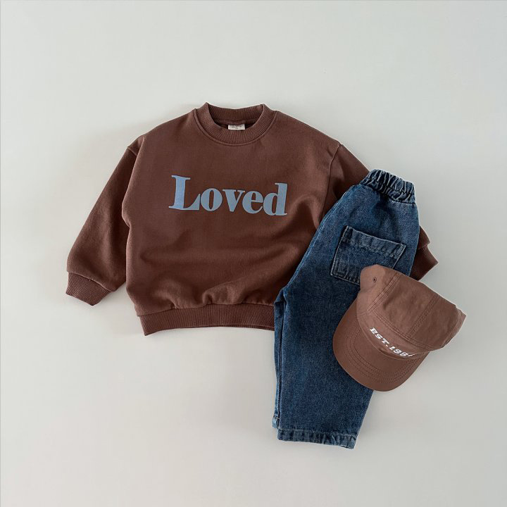 2pcs Baby Comfortable Letter Crew Neck Sweatshirt and Pants Set-kissminis