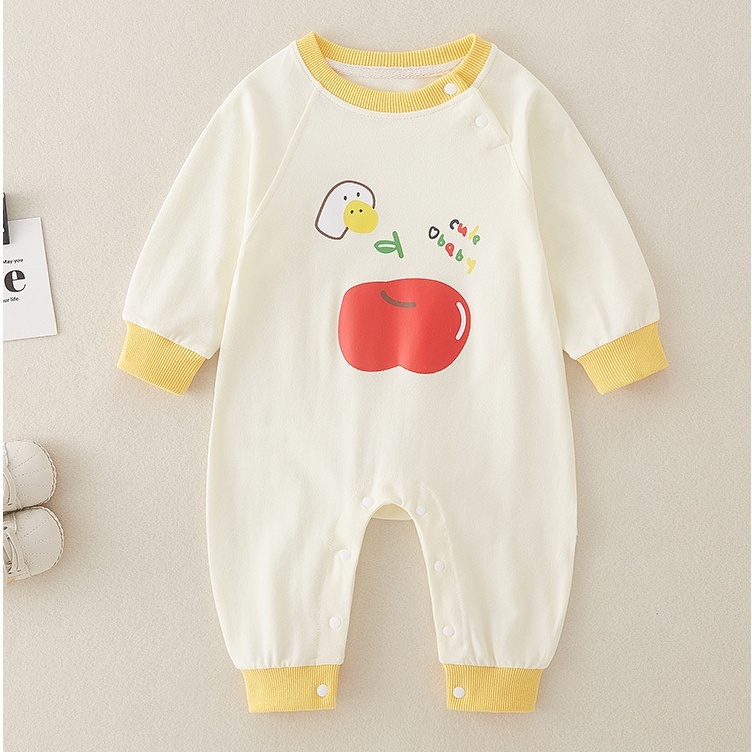 Baby Boy/Girl Apple Print Romper-kissminis