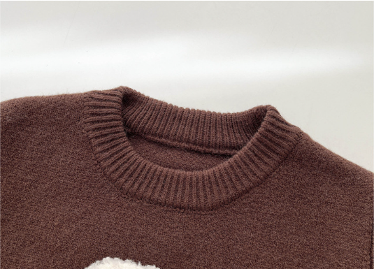 Baby Boy/Girl Ins Style 3D Big Ears Puppy Pattern Solid Color Long Sleeves Sweatshirt -kissminis