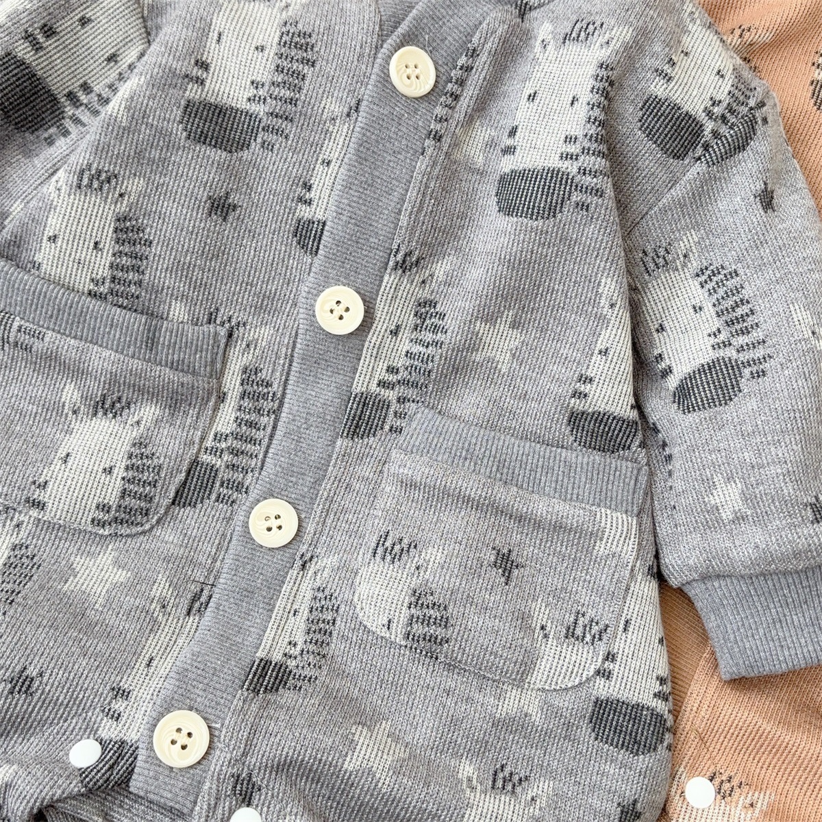 Zebra and Star Print Button-front Romper