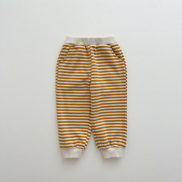2pcs Toddler Boy/Girl Solid Color Striped T-Shirt and Pants Set-kissminis