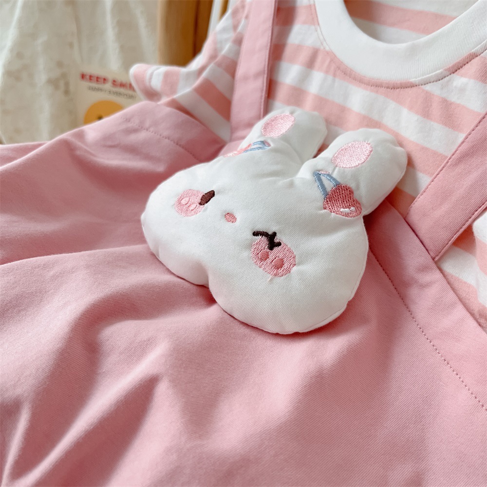 Baby Boy/Girl Rabbit/Frog Cartoon Bodysuit-kissminis