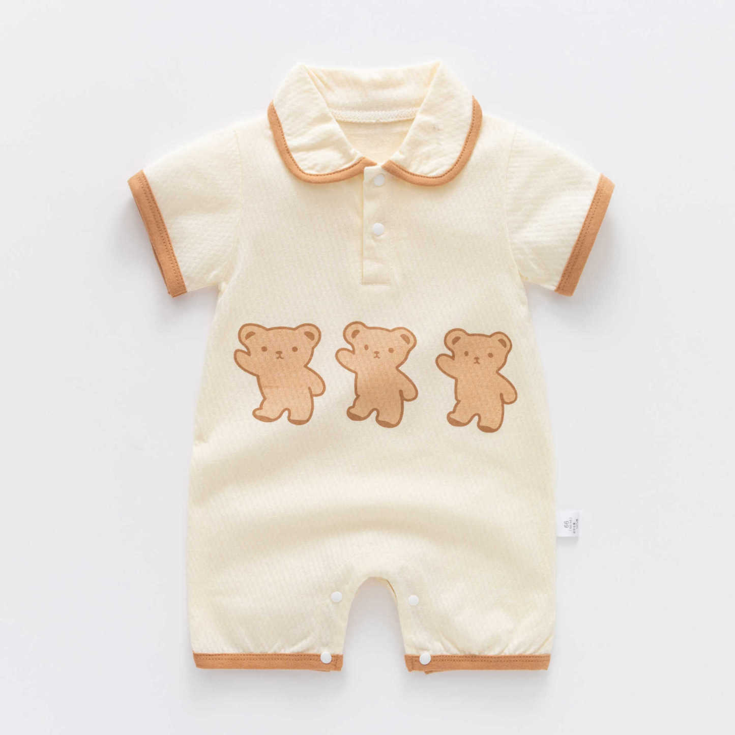 Baby Boy/Girl Bear Print Babysuit-kissminis