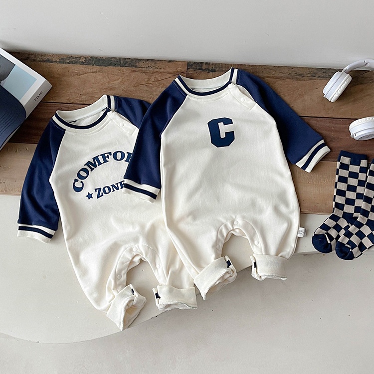 Baby Spring ‘COMFORT ZONES’ Printed Romper-kissminis