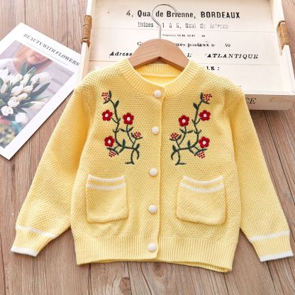 Baby/Toddler Girl Embroidered Flowers Dress-kissminis