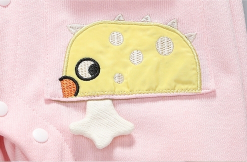 Baby Boy/Girl Cartoon Graphic Pocket Design Hooded Hooded Long Sleeve Romper-kissminis