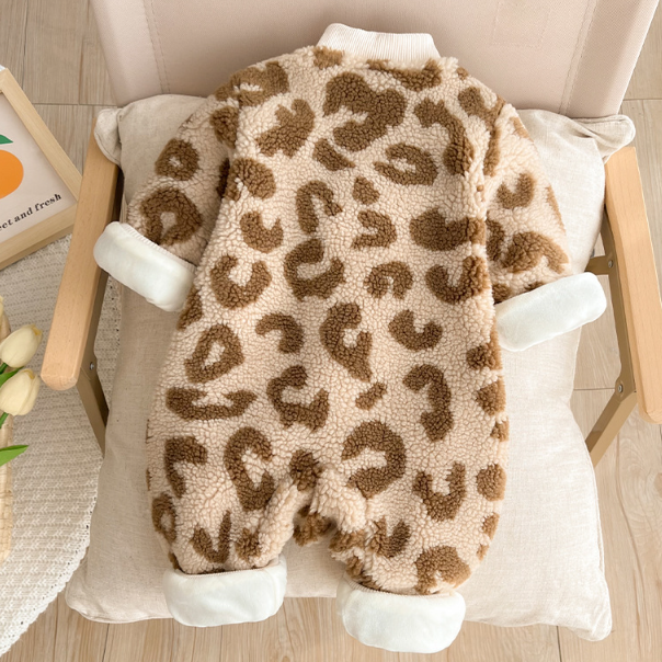Baby Boy Cat Stripe and Cute 3D Cat Design Long Sleeve Romper-kissminis