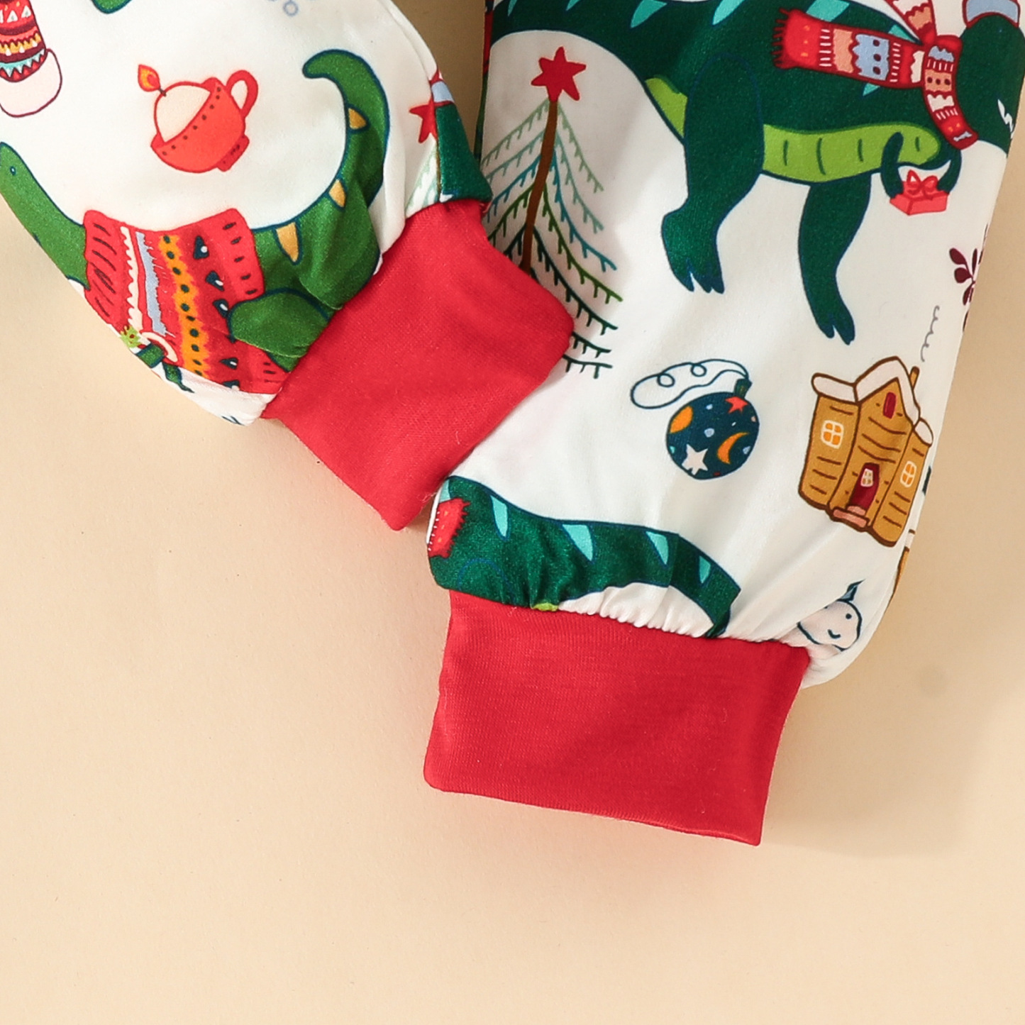 2pcs Baby Boy/Girl Christmas Elk Pine Snowman Print Long Sleeve Hooded Tops and Pants Set-kissminis