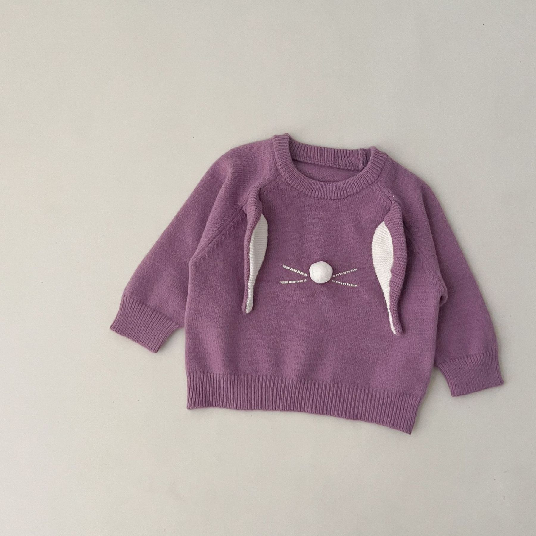 Toddler Boy/Girl Bear/Rabbit Ears Design Knit Sweater-kissminis