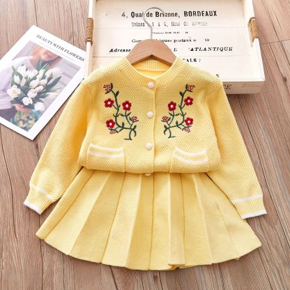 Baby/Toddler Girl Embroidered Flowers Dress-kissminis