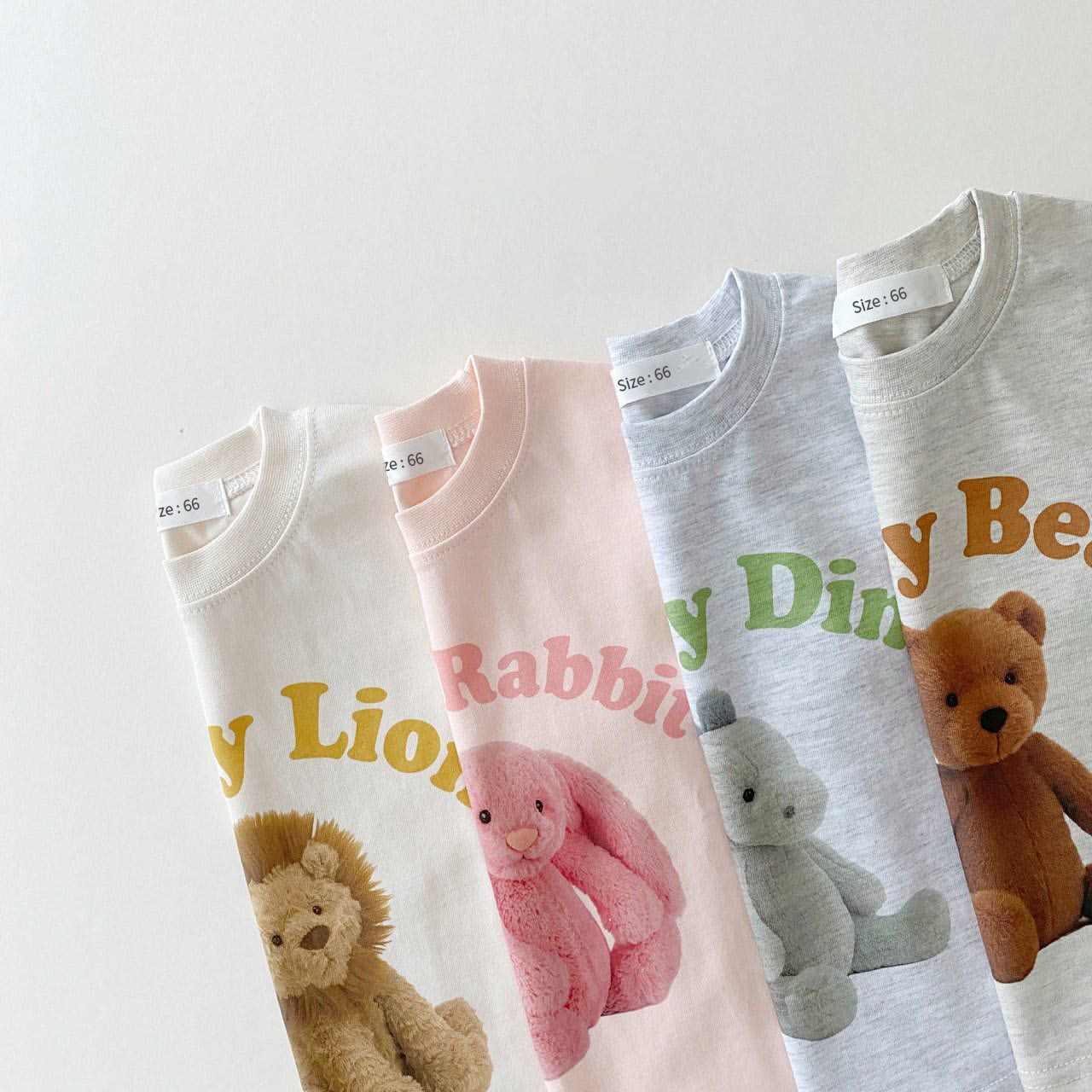 2pcs Baby Boy/Girl Animal Alphabet Print T-shirt with Pant Set-kissminis