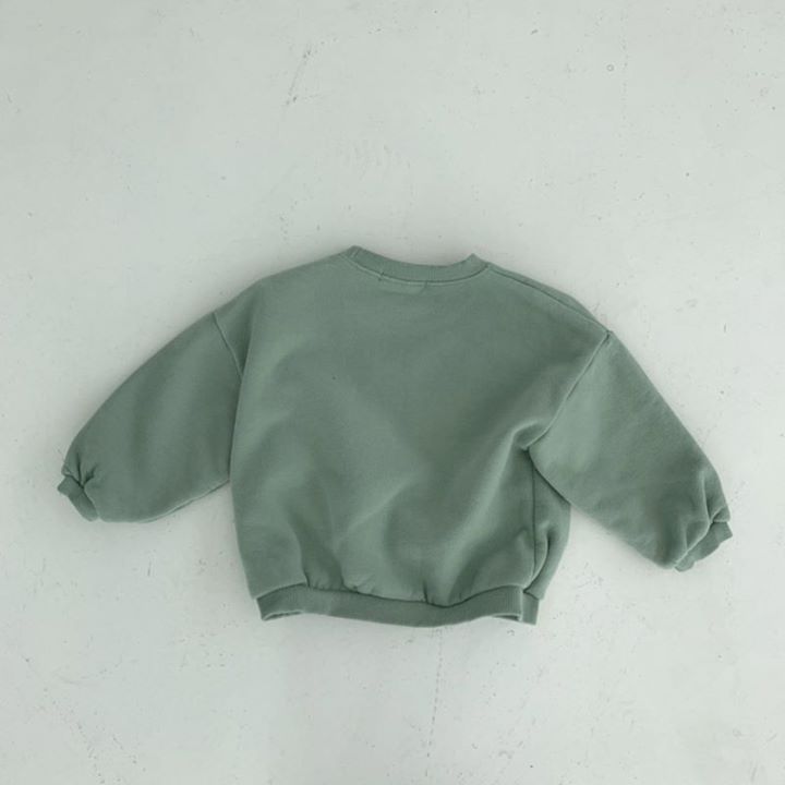 Baby Boy/Girl Dinosaur Pattern Ins Style Solid Color Long Sleeves Hooded Sweatshirt -kissminis