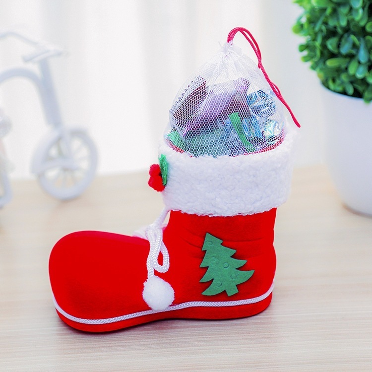 Christmas Style Cute Sock Design Candy Bag-kissminis