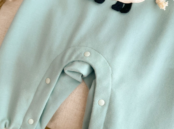 Baby Boy/Girl Cute Sheep Pattern Single Breasted Long Sleeve Romper-kissminis