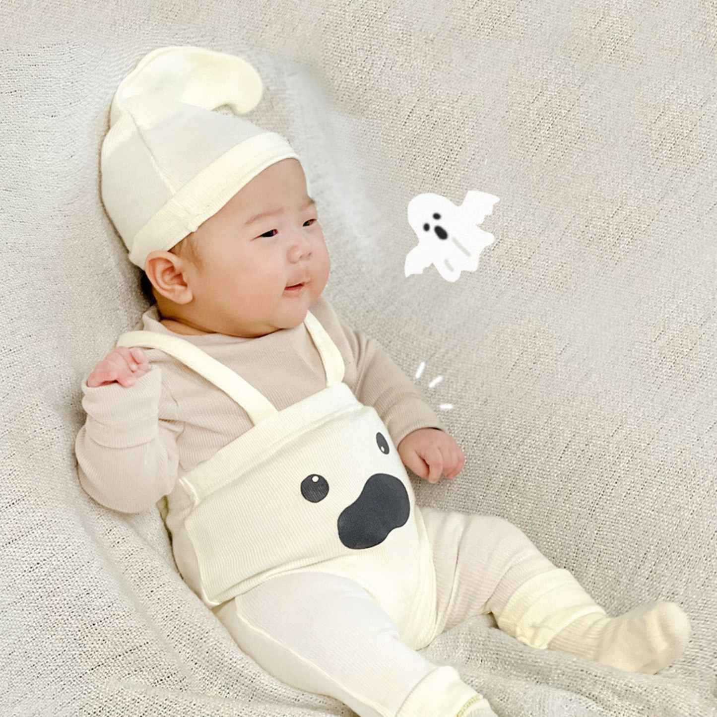 Baby Boy/Girl Halloween Wacky Pattern Overalls-kissminis