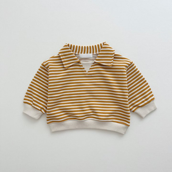 2pcs Toddler Boy/Girl Solid Color Striped T-Shirt and Pants Set-kissminis