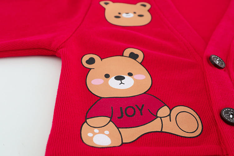 3pcs Toddler Allove Bear Graphic T-shirt Sweatshirt and Pant Set-kissminis