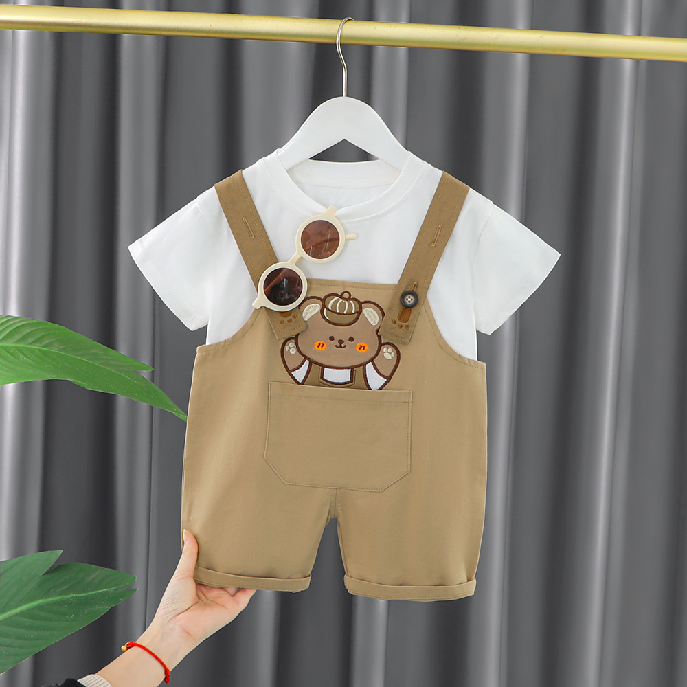 2pcs Baby Cartoon T-shirt with Pants Set -kissminis