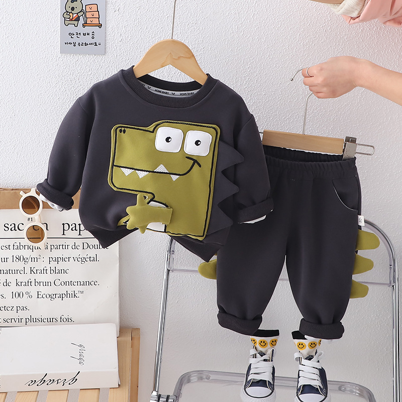 Toddler Boy/Girl Dinosaur Design Two-Piece Set-kissminis