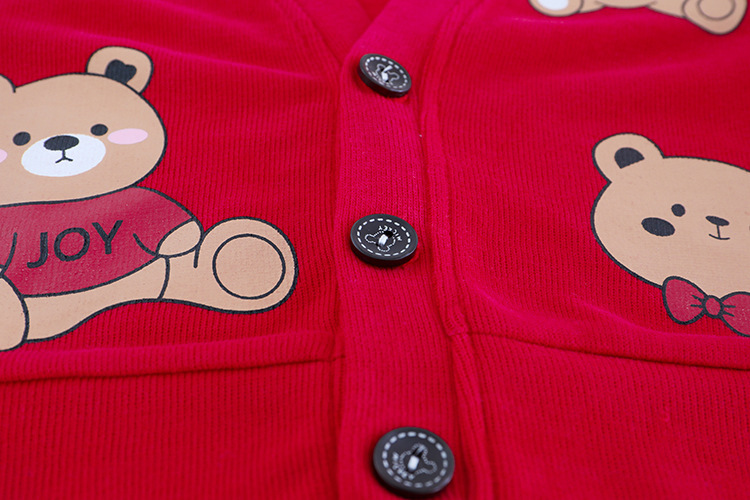 3pcs Toddler Allove Bear Graphic T-shirt Sweatshirt and Pant Set-kissminis