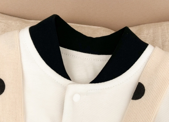 2pcs Baby Boy/Girl Cartoon Panda Dot Print Long Sleeve Romper with Hat Set-kissminis