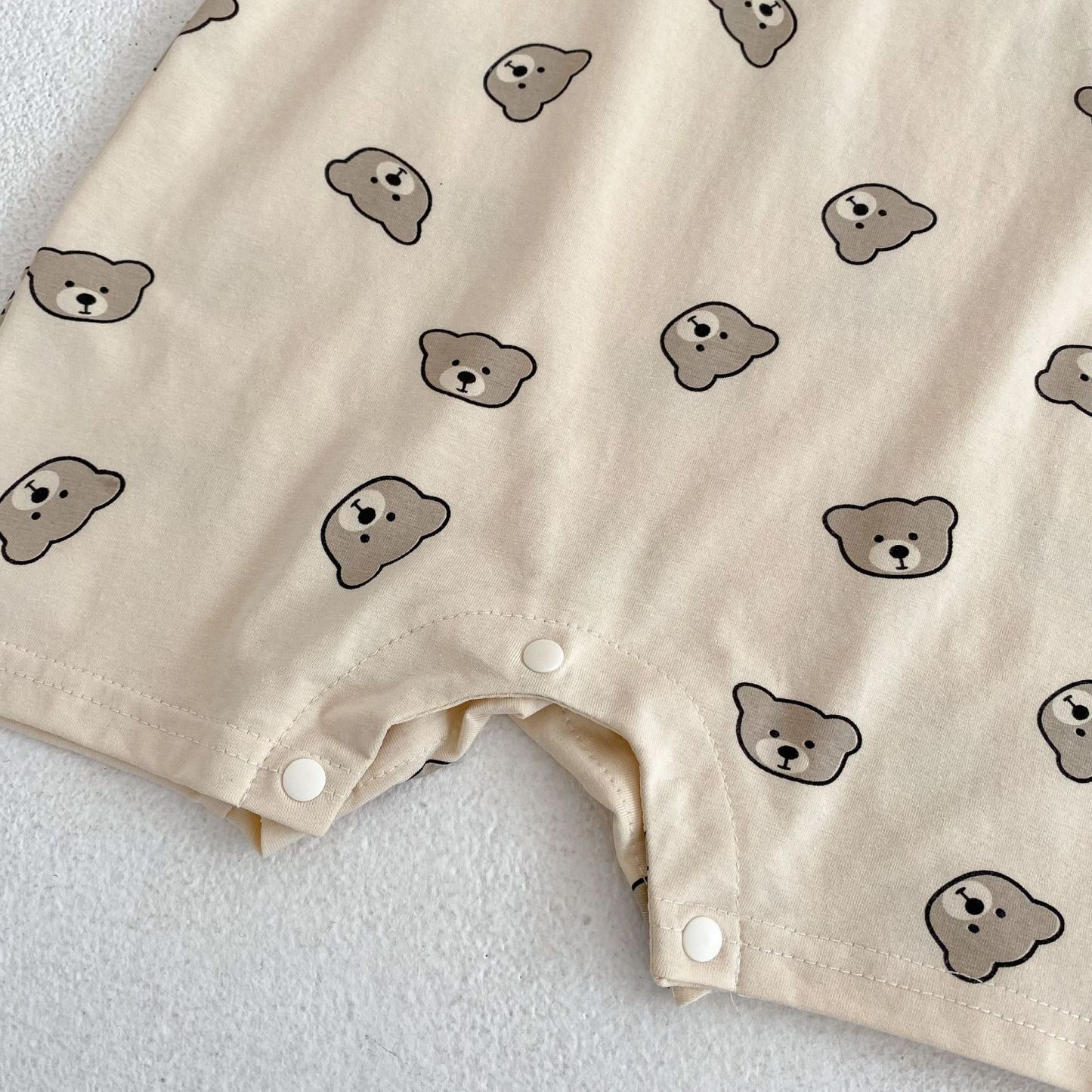 2pcs Baby Bear Romper with Removable Towel Set-kissminis