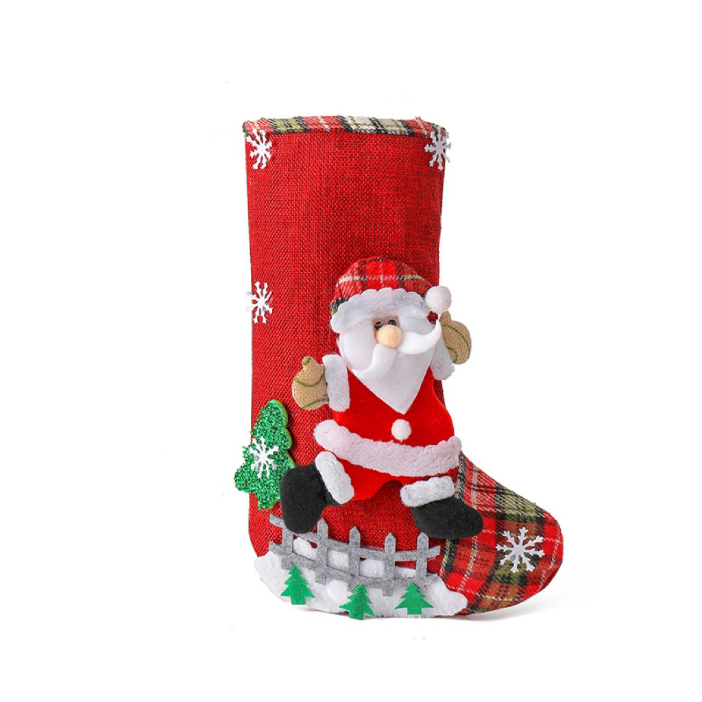 Christmas Style Hanging Stocking Decorations for Holiday Christmas Party-kissminis