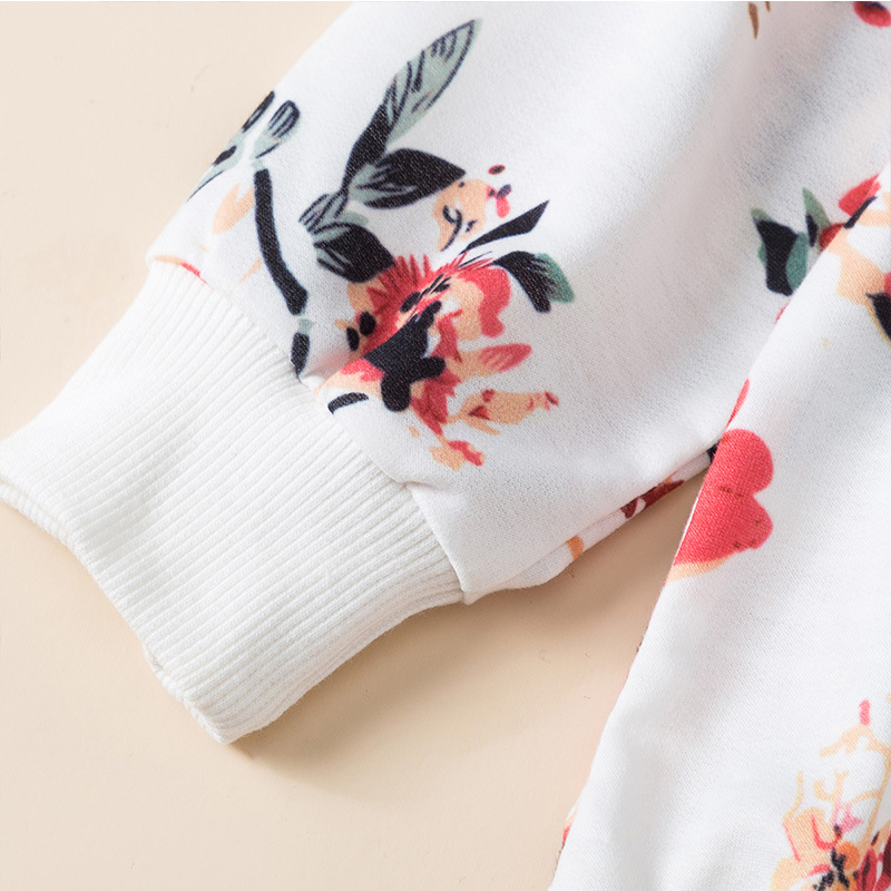 Floral Print Sweatshirt for Mommy and Me-kissminis