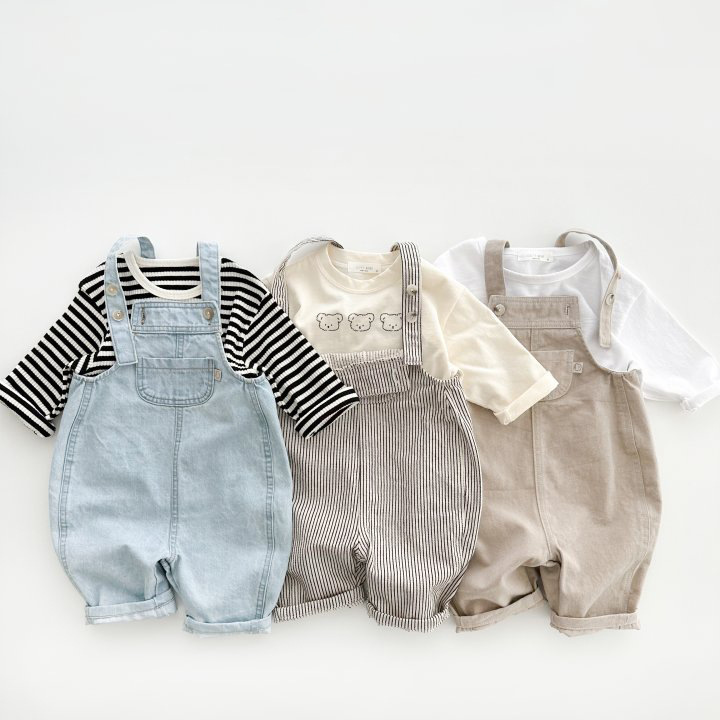 Toddler Boy/Girl Solid Color T-Shirt and Pants Set-kissminis