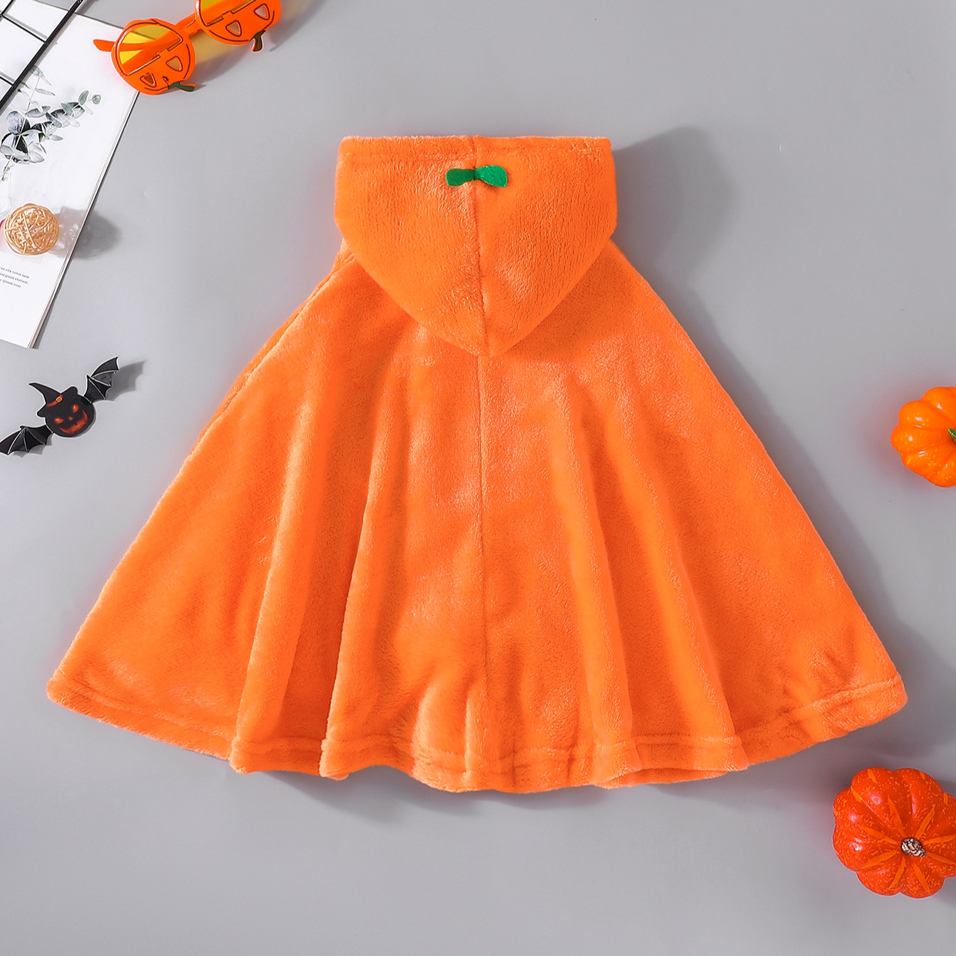 Baby/Toddler Halloween Pumpkin Hooded Cloak-kissminis