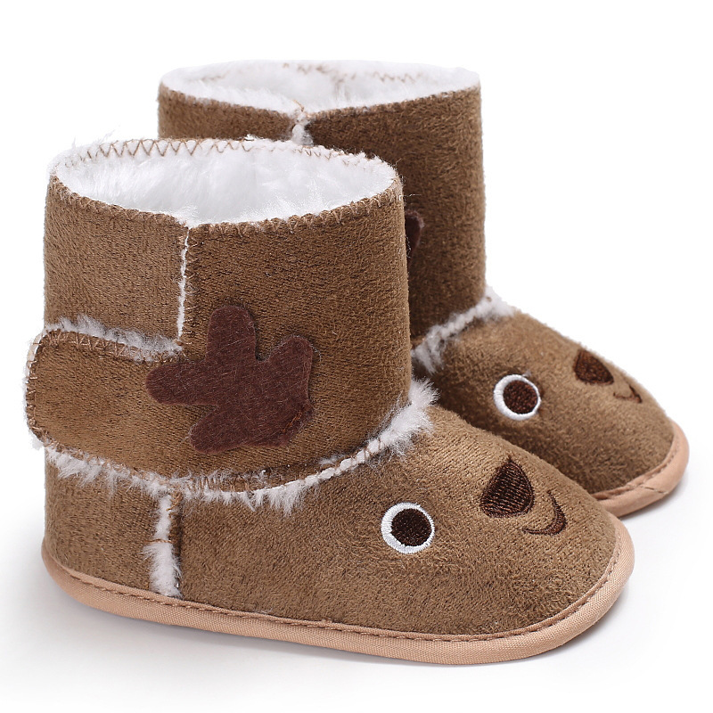 Baby Winter Christmas Style Fluff Shoes-kissminis